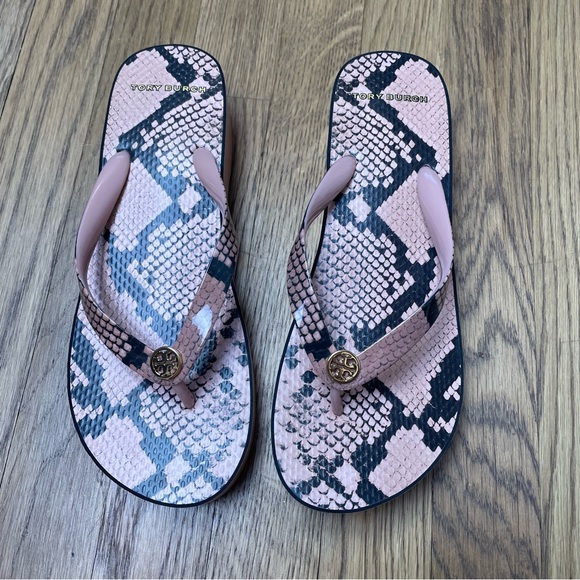 TORY BURCH Thandie Wedge Sandal Women’s 8.5 - Picture 3 of 8